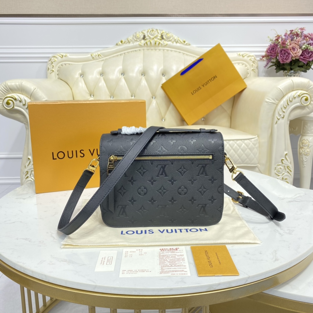 Louis Vuitton POCHETTE METIS Handbag Monogram Empreinte M41487 Black